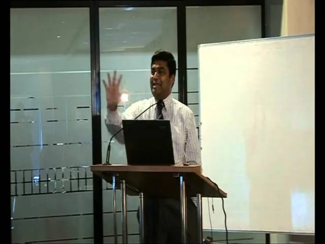 Prof. M. Thilakasiri delivering a workshop address at HNB